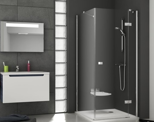 RAVAK SMARTLINE SMPS 80 bočná stena 80x190 cm, chróm/číre sklo 9SP40A00Z1 Obrázek - fotka