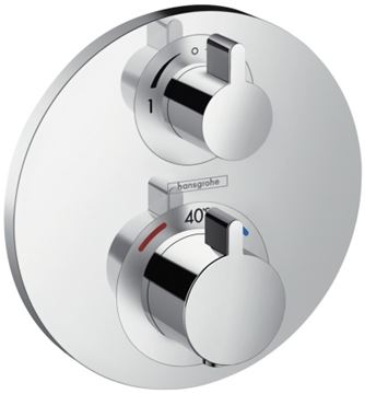 HANSGROHE ECOSTAT S podomietková termostatická batéria, pre 2 spotrebiče, chróm