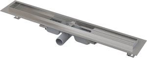CONCEPT 100 PROFESSIONAL LOW sprchový žľab 750 mm, do priestoru aj k stene, bočný odtok DN 40, bez roštu, PP/nerez oceľ