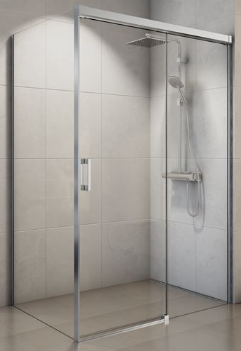 CONCEPT 300 STYLE bočná stena 90x200 cm, aluchróm/číre sklo CO3ST 090 50 07 Obrázek - fotka