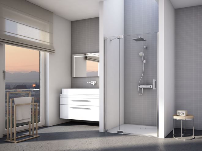 CONCEPT 300 STYLE sprchové dvere 90x200 cm, lietacie, ľavé, aluchróm/číre sklo CO3P13P G 090 50 07 Obrázek - fotka