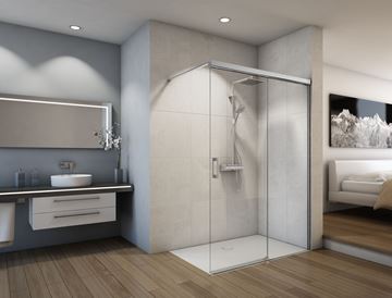 CONCEPT 300 STYLE stena walk-in 160x200 cm, aluchróm/číre sklo CO3W2 D 160 50 07 Obrázek - fotka