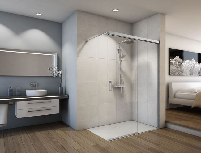 CONCEPT 300 STYLE stena walk-in 180x200 cm, pravá, aluchróm/číre sklo CO3W2 D 180 50 07 Obrázek - fotka