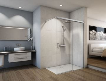 CONCEPT 300 STYLE stena walk-in 180x200 cm, pravá, aluchróm/číre sklo CO3W2 D 180 50 07 Obrázek - fotka