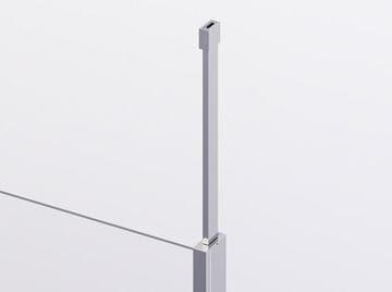 RONAL DIVERA D22WI1V stena walk-in 90x200 cm, aluchróm/číre sklo D22WI1V 090 50 07 Obrázek - fotka