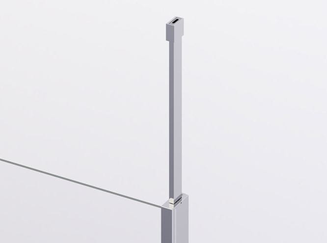 RONAL DIVERA D22WI1V stena walk-in 140x200 cm, aluchróm/číre sklo D22WI1V 140 50 07 Obrázek - fotka