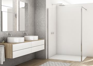 RONAL DIVERA D22WI1V stena walk-in 140x200 cm, aluchróm/číre sklo D22WI1H 140 50 07 Obrázek - fotka