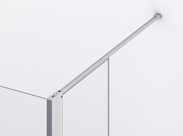 RONAL DIVERA D22WI2 stena walk-in 140x200 cm, aluchróm/číre sklo D22WI2 140 50 07 Obrázek - fotka