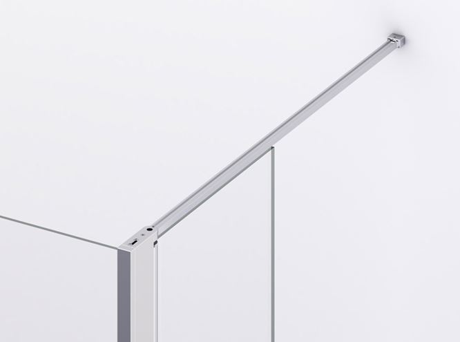 RONAL DIVERA D22WI2 stena walk-in 140x200 cm, aluchróm/číre sklo D22WI2 140 50 07 Obrázek - fotka