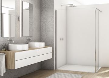 RONAL DIVERA D22WI2 stena walk-in 140x200 cm, aluchróm/číre sklo D22WI2 140 50 07 Obrázek - fotka