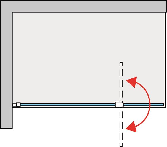 RONAL DIVERA D22WI3 stena walk-in 140x200 cm, aluchróm/číre sklo D22WI3 140 50 07 Obrázek - fotka