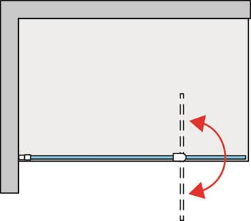 RONAL DIVERA D22WI3 stena walk-in 160x200 cm, aluchróm/číre sklo D22WI3 160 50 07 Obrázek - fotka