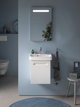 DURAVIT NO.1 skrinka pod umývadielko 39x31,6x47,8 cm, 1 dvierka, pánty vpravo, Graphit matt N14266R49490000 Obrázek - fotka