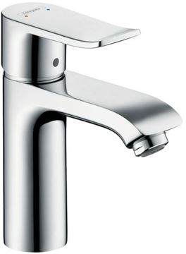 HANSGROHE METRIS umývadlová stojanková batéria pre beztlakové ohrievače vody, s odtokovou súpravou, EcoSmart, chróm