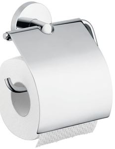 HANSGROHE LOGIS držiak toaletného papiera s krytom, nástenný, chróm