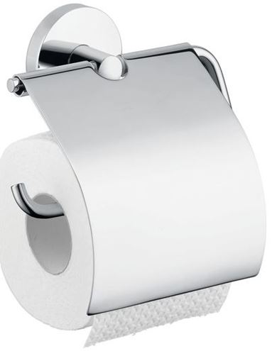 HANSGROHE LOGIS držiak toaletného papiera s krytom, nástenný, chróm 40523000 Obrázek - Hlavní obrázek