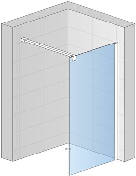 CONCEPT 200 CON4P stena walk-in 160x200 cm, aluchróm/číre sklo CON4P1605007 Obrázek - fotka