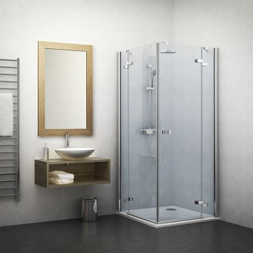 ROTH ELEGANT LINE GDOL1/900 sprchové dvere 900x2000mm ľave jednokrídlové, bezrámové, brillant/transparent 132-900000L-00-02 Obrázek - Hlavní obrázek