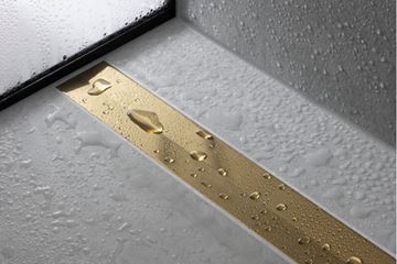 HANSGROHE 900 RAINDRAIN FLEX vrchná sada sprchového žľabu, skracovateľný, pre inštaláciu voľne na plochu, matná čierna 56045670 Obrázek - fotka
