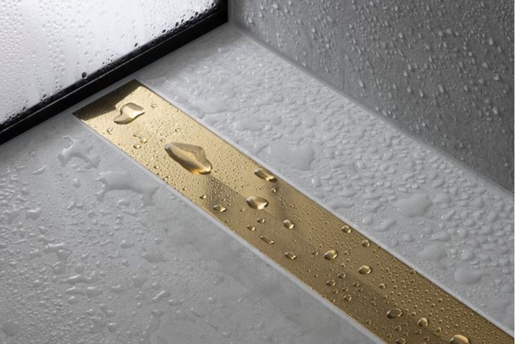 HANSGROHE 900 RAINDRAIN FLEX vrchná sada sprchového žľabu, skracovateľný, pre inštaláciu voľne na plochu, matná čierna 56045670 Obrázek - fotka