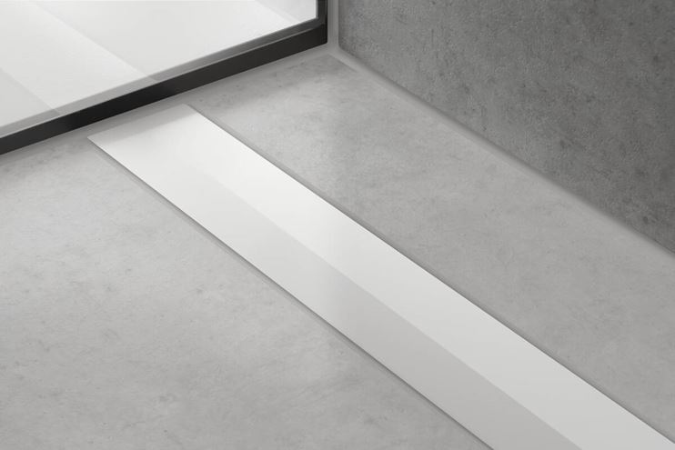 HANSGROHE 800 RAINDRAIN FLEX vrchná sada sprchového žľabu, skracovateľný, pre inštaláciu voľne na plochu, matná čierna 56044670 Obrázek - fotka