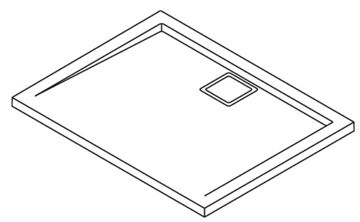 RONAL LIVADA W20AL sprchová vanička 80x120 cm, liaty mramor, bez nožičiek W20AL 080 120 04 Obrázek - fotka