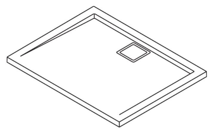 RONAL LIVADA W20AL sprchová vanička 80x120 cm, liaty mramor, bez nožičiek W20AL 080 120 04 Obrázek - fotka