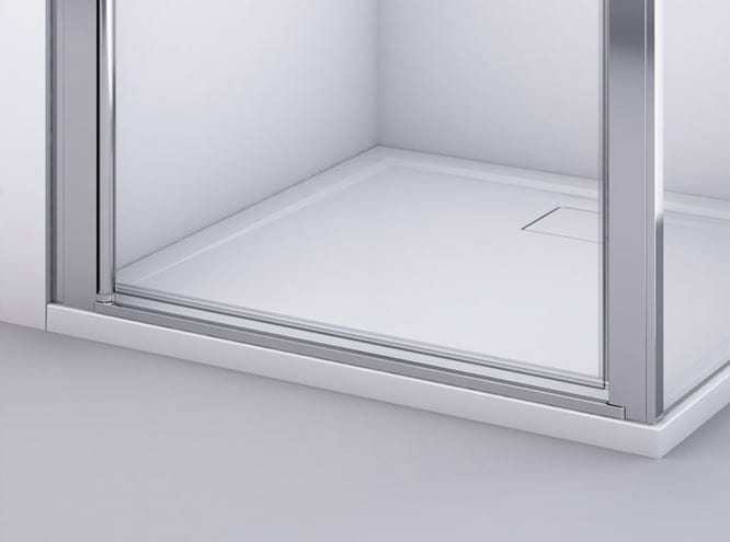 RONAL DIVERA D22F1 bočná stena 140x200 cm, aluchróm/číre sklo D22F1 140 50 07 Obrázek - fotka