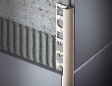 CELOX profil oblý 10mm/2,5m, s nosom, ukončovací, PVC, šedá