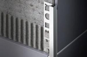 CELOX profil hranatý 10mm/2,5m ukončovací, Al, elox inox kartáč