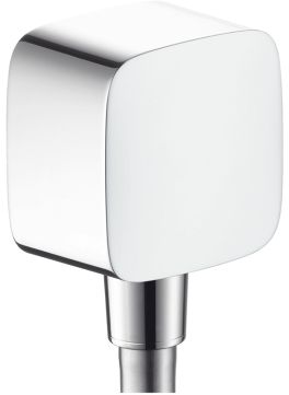 HANSGROHE FIXFIT SQUARE prípojka hadice 64x64mm, G1/2", so spätným ventilom, chróm 26457000 Obrázek - Hlavní obrázek