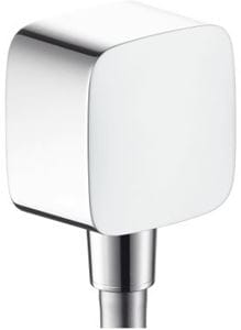 HANSGROHE FIXFIT SQUARE prípojka hadice 64x64mm, G1/2", so spätným ventilom, chróm