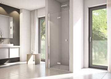 CONCEPT 200 sprchové dvere 90x200 cm, skladacie, pravé, aluchróm/číre sklo