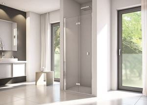 CONCEPT 200 sprchové dvere 90x200 cm, skladacie, pravé, aluchróm/číre sklo