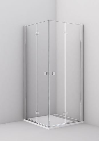 CONCEPT 200 sprchové dvere 120x200 cm, skladacie, pravé, aluchróm/číre sklo CONF1D1205007 Obrázek - fotka
