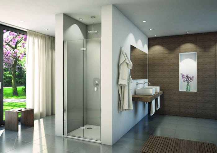 CONCEPT 200 sprchové dvere 90x200 cm, skladacie, pravé, aluchróm/číre sklo CONF1D0905007 Obrázek - fotka