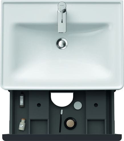 DURAVIT D-NEO skrinka s umývadlom 80x48x62,5 cm, 2 zásuvky, dub čierny DE012101616 Obrázek - fotka