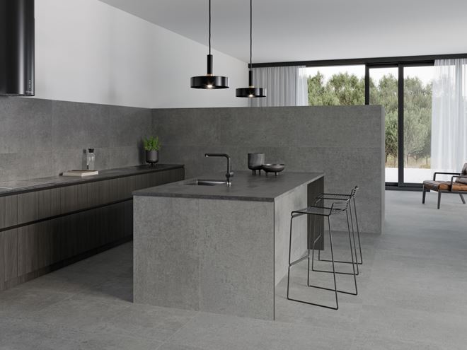 ARGENTA GRAVEL dekor 40x120cm, square grey GRAVEL SQUARE GREY Obrázek - fotka