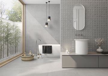 ARGENTA GRAVEL dekor 40x120cm, square grey GRAVEL SQUARE GREY Obrázek - fotka