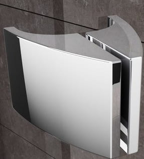 RAVAK PIVOT PSKK3 100 sprchovací kút 100x100 cm, R500, pivotové dvere, biela/chróm/sklo transparent 376AA100Z1 Obrázek - fotka