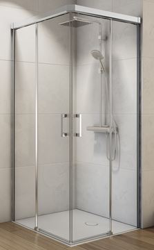 CONCEPT 300 STYLE sprchové dvere 90x200 cm, posuvné, ľavé, aluchróm/číre sklo