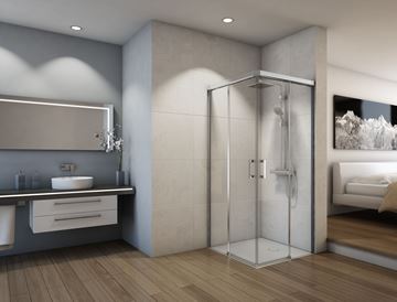 CONCEPT 300 STYLE sprchové dvere 100x200 cm, posuvné, ľavé, aluchróm/číre sklo CO3E2 G 100 50 07 Obrázek - fotka