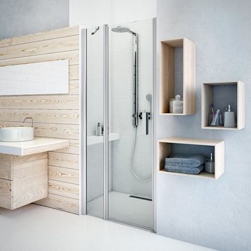 ROTH TOWER LINE TDN1/800 sprchové dvere 80x200 cm, lietacie, brillant/sklo transparent 726-8000000-00-02 Obrázek - fotka