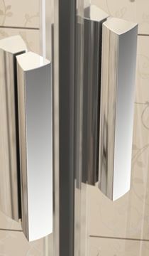 RAVAK BLIX BLCP4 SABINA 90 sprchovací kút 90x90 cm, R500, znížený, posuvné dvere, satin/sklo tranpsarent 3B270U40Z1 Obrázek - fotka