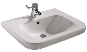 IDEAL STANDARD CONTOUR 21 bezbariérové umývadlo 60 cm, s otvorom pre batériu a prepadom S238901 Obrázek - Hlavní obrázek