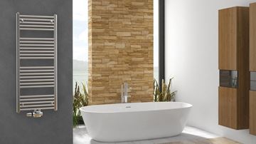 KORADO KORALUX LINEAR EXCLUSIVE - M kúpeľňový radiátor 1500/450, spodné stredové pripojenie, chróm KLX-150045-00M27 Obrázek - fotka