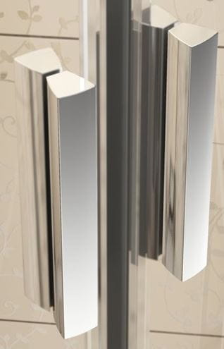 RAVAK BLIX BLCP4 80 sprchovací kút 80x80 cm, R500, posuvné dvere, satin/sklo transparent 3B240U00Z1 Obrázek - fotka