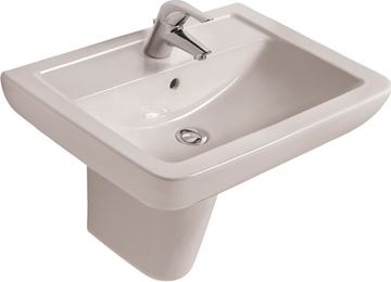 IDEAL STANDARD EUROVIT umývadlo 60 cm, s otvorom pre batériu a prepadom V302701 Obrázek - fotka
