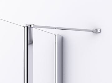 RONAL DIVERA D22DE2B sprchový kút 120x120 cm, rohový vstup, krídlové dvere, aluchróm/číre sklo D22DE2B 120 50 07 Obrázek - fotka