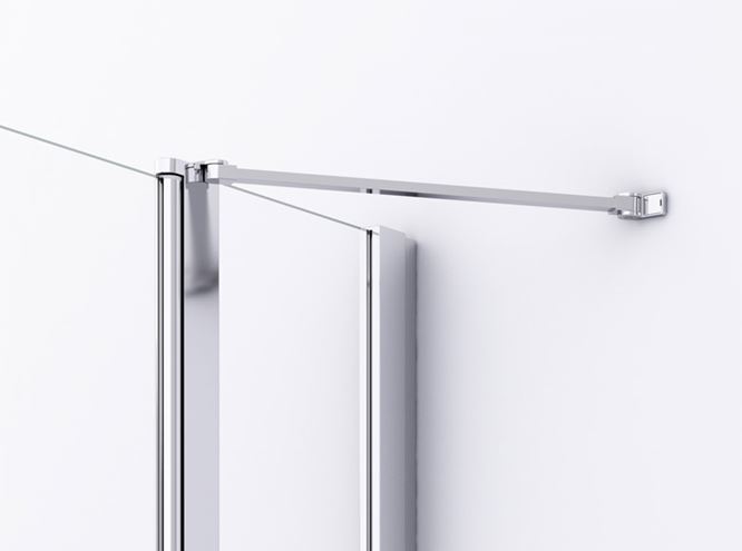 RONAL DIVERA D22DE2B sprchový kút 120x120 cm, rohový vstup, krídlové dvere, aluchróm/číre sklo D22DE2B 120 50 07 Obrázek - fotka
